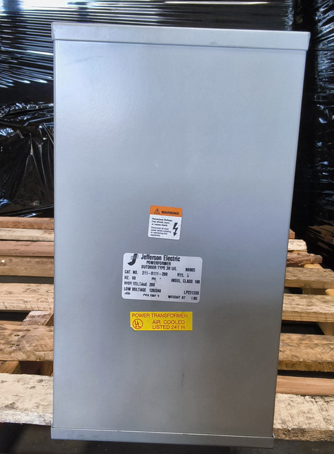 Jefferson Electric 211-0111-208 5KVA 208-120/240 1Ph 60Hz 3R