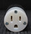 HUBBELL HBL5269C 15A 125V 2P 3W NEMA 5-15R GROUNDING WHITE/BLACK CONNECTOR