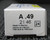 SQUARE D A.49 MOTOR TRIPPING CLASS 20 TYPE A OVERLOAD RELAY THERMAL UNIT