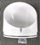 RAB HV1W WHITE FLOODLIGHT VISOR WITH GLASS LENS & INTEGRAL GRILL - NEW IN BOX
