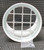 RAB HV1W WHITE FLOODLIGHT VISOR WITH GLASS LENS & INTEGRAL GRILL - NEW IN BOX