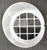 RAB HV1W WHITE FLOODLIGHT VISOR WITH GLASS LENS & INTEGRAL GRILL - NEW IN BOX