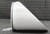 RAB HV1W WHITE FLOODLIGHT VISOR WITH GLASS LENS & INTEGRAL GRILL - NEW IN BOX