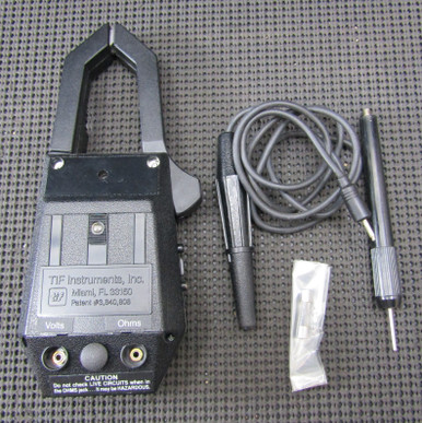 TIF INSTRUMENTS TIF1000 CLAMP-ON V OHM AMMETER 0-1000AMPS WITH CASE