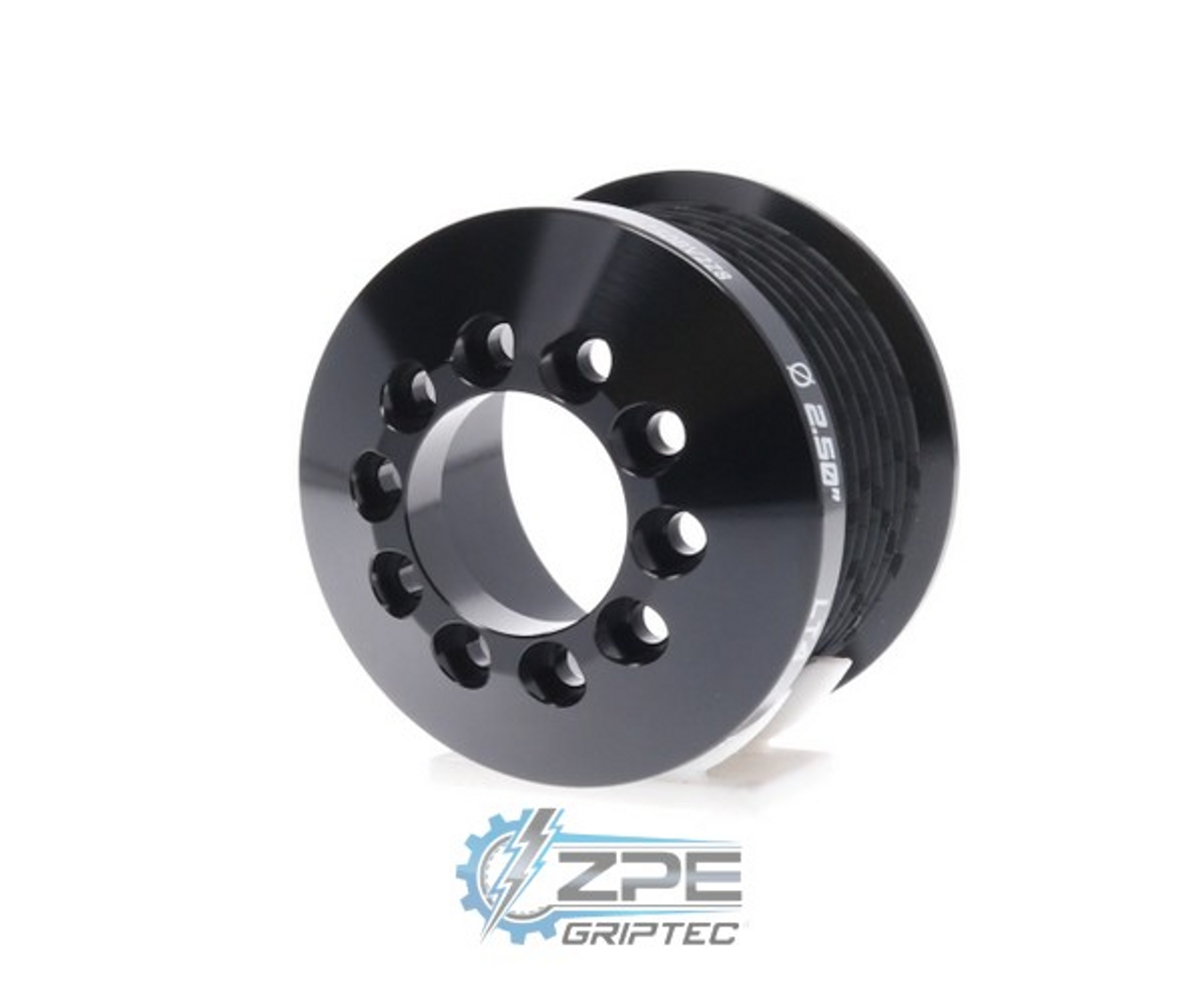 2.50" 8 Rib ZPE GripTec® 2pc MKII LT4 L3V-A Black Pulley Only