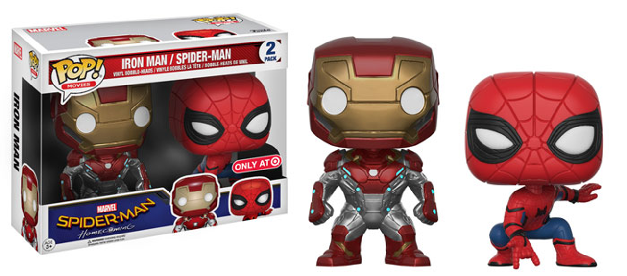 Spiderman Homecoming : POP Vinyl Figure - Iron Man and Spider-Man Target  Exclusive(105065877) - Entertainment Hobby Shop Jungle