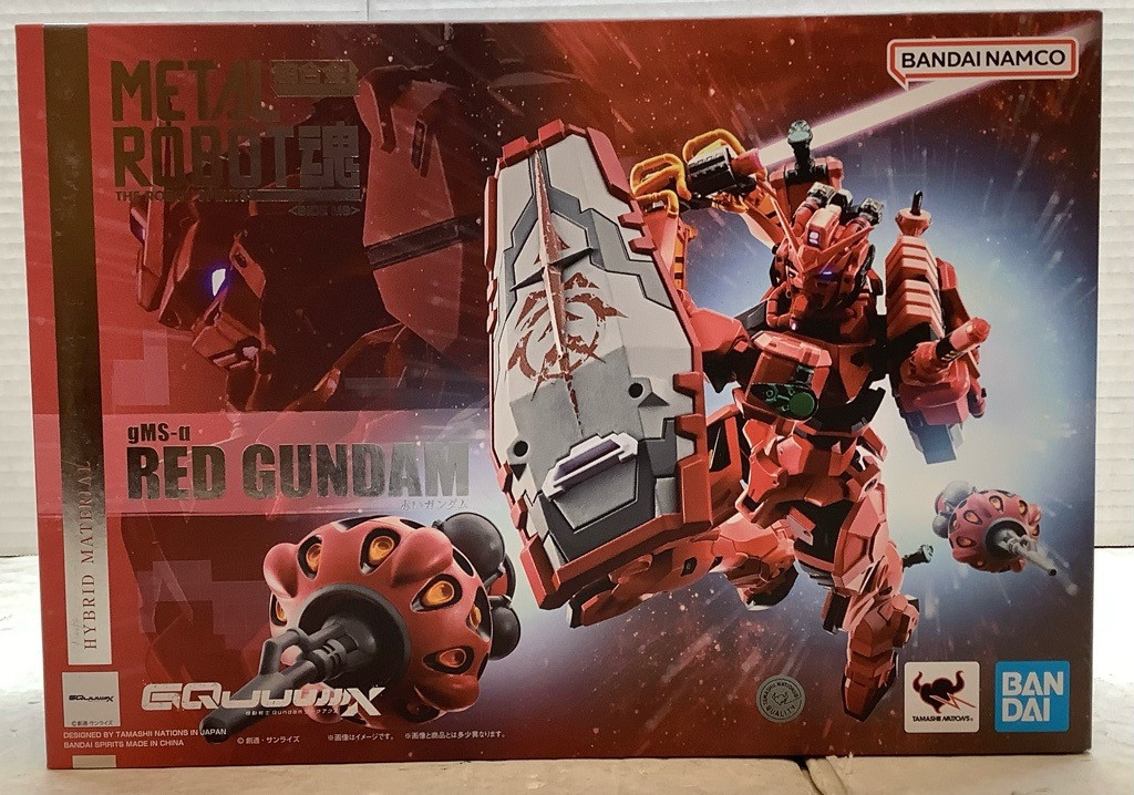 ロボット BANDAI GMS-3 RED GUNDAM Robot Spirits Bandai Metal Robot Spirits Figure Red Gundam (Mobile Suit Gundam