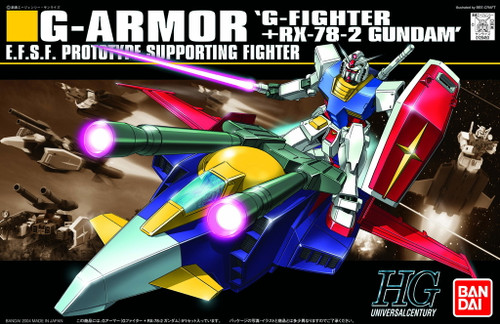 Gundam 0079: HGUC 1/144 Scale Model Kit - G-Armor 'G-Fighter + RX