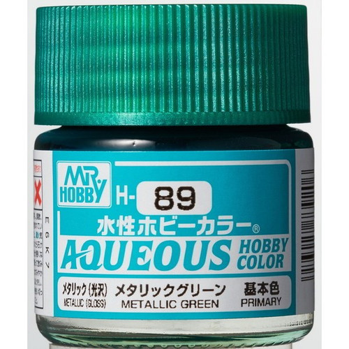 Mr. Hobby: Paint Jar - Aqueous Color H89 Metallic Green