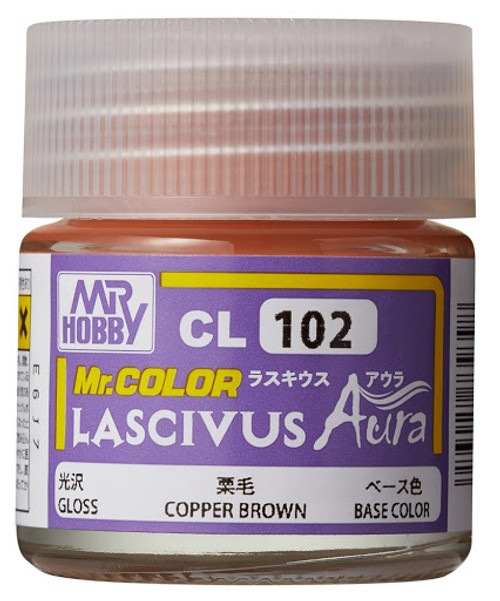 Mr. Hobby: Model Paint Bottle - CL102 Mr. Color Lascivus Aura Gloss Copper Brown 10ml