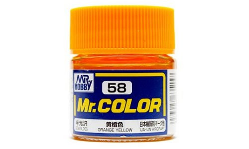 Mr. Color: Paint Jar - C58 Orange Yellow 10ml