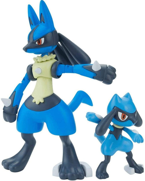 Pokemon: PokePla Plastic Model Kit - Riolu & Lucario