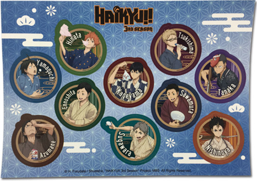 Haikyu!!: Sticker - S3 Sticker Set Yuakata Bathrobe