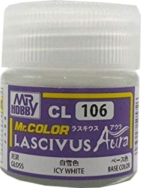 Mr. Hobby: Model Paint Bottle - CL106 Mr. Color Lascivus Aura Gloss Icy White10ml