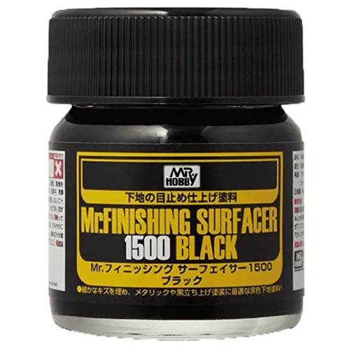 Mr. Hobby: Bottle - Mr. Finishing Surfacer SF288 1500 Black