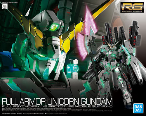 Gundam Unicorn: RG 1/144 Scale Model Kit - RX-0 Full Armor Unicorn Gundam
