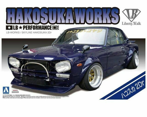 Liberty Walk: 1/24 Scale Aoshima Plastic Model Kit - LB Works Hakosuka 2Dr