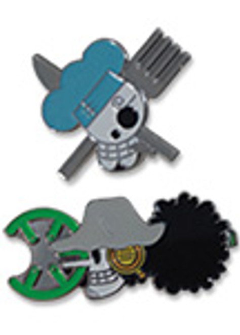 One Piece: Pins - Sanji & Usopp Skull Pin Set 1.5