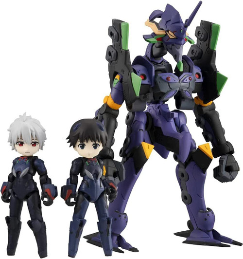 Evangelion: 1/1 Scale Plastic Model Kit - Desktop Army Shinji Ikari & Kaworu Nagisa & EVA-13