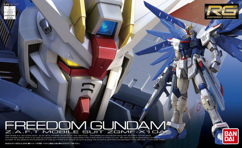 Gundam Seed: RG 1/144 Scale Plastic Model Kit - ZGMF-X10A Freedom Gundam