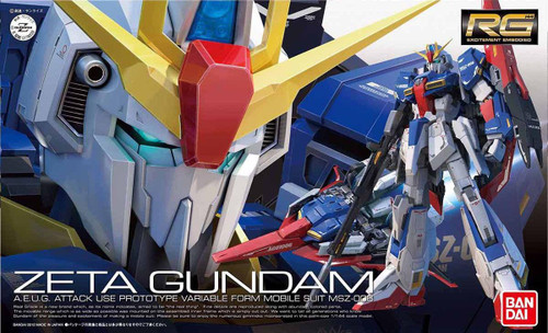 Zeta Gundam: RG 1/144 Scale Plastic Model Kit - MSZ-006 Zeta Gundam