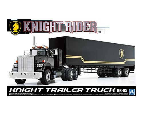 Knight Rider 1/28スケールトラック Knight Rider: 1/28 Scale Plastic Model Kit - Knight Trailer Truck