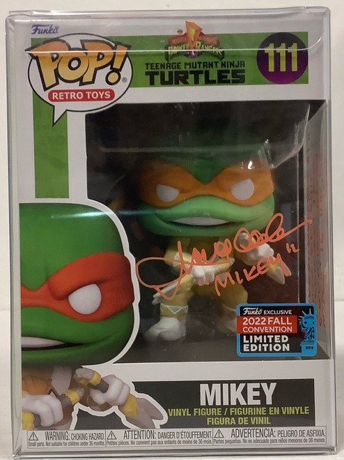 Teenage Mutant Ninja Turtles: Pop Figure - Mikey as Yellow Ranger (2022 Fall Con) (Autographed By Townsend Coleman)(105077337)