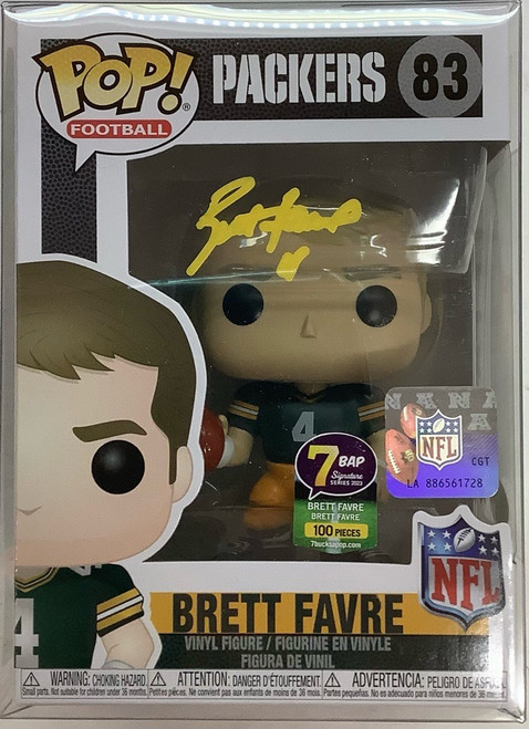 NFL Legends : POP Vinyl Figure - Brett Favre (Green Bay Home) (Autographed By Brett Favre)(105080749)