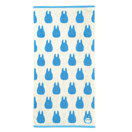 Totoro - Medium Blue Totoro - (Bath Towel)