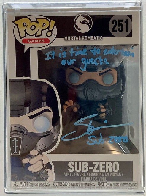 Mortal Kombat: POP Vinyl Figure - Sub-Zero (Autographed By Steve Blum)(105084512)