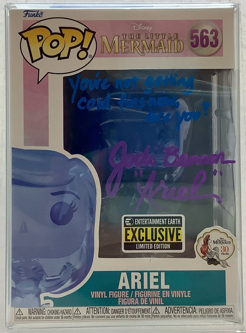 Little Mermaid: Pop Figure - Clear Ariel (Entertain Earth)(Jodi Benson Autograph)(105084493)