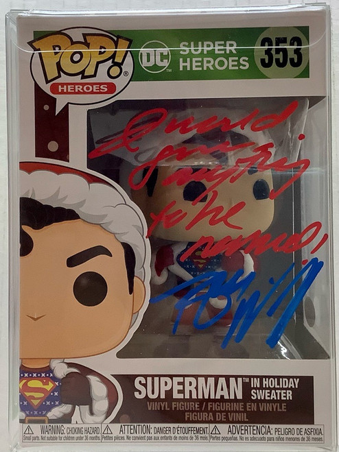 DC Comics Holiday: POP! Vinyl Figure - Superman w/ Holiday Sweater (Signed by Tom Welling)(105084516)