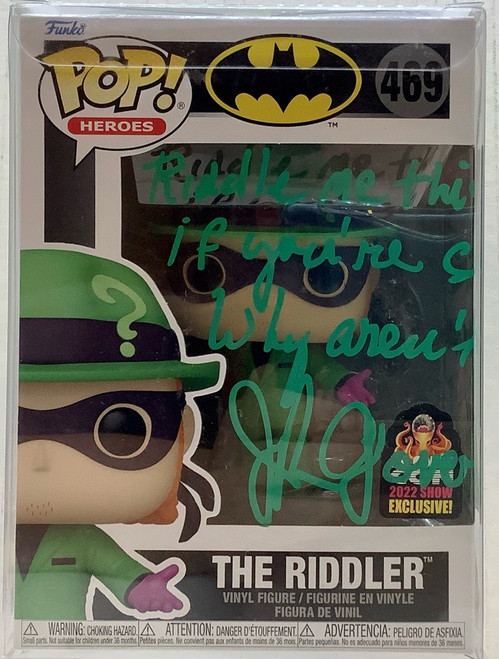 Batman : POP Figure - The Riddler 2022 LA Comic Con Exclusive (Autographed By John Glover)(105084524)