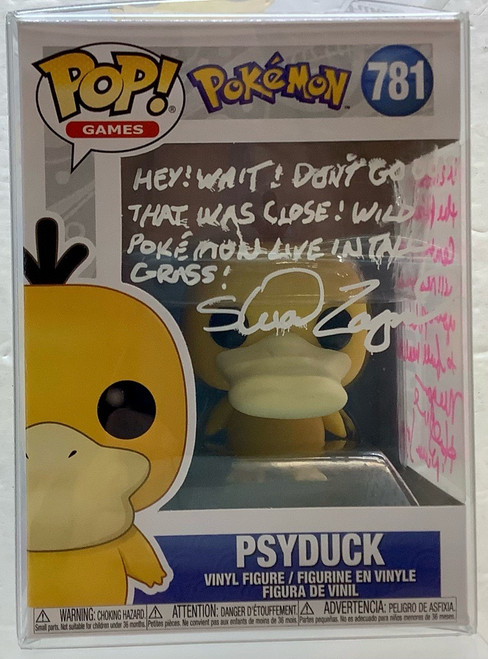 Pokemon: Pop Figure! - Psyduck (Signed by Megan Hollingshead & Stuart Zagnit)(105085217)