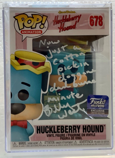 Huckleberry Hound: Pop Figure - Huckleberry Hound (Signed By Billy West)