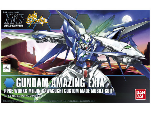 Gundam Build Fighters: HGBF 1/144 Scale Plastic Model Kit - PPGN-001 Gundam Amazing Exia