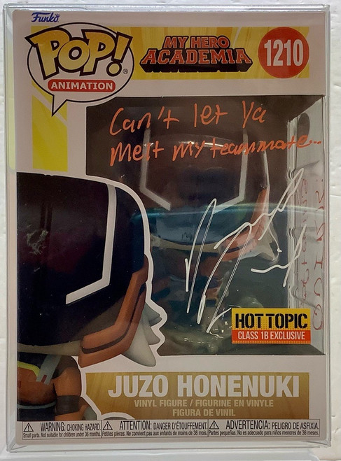My Hero Academia : Pop Figure - Juzo Honenuki (Hot Topic) (Autographed By Dallas Reid)(105088589)