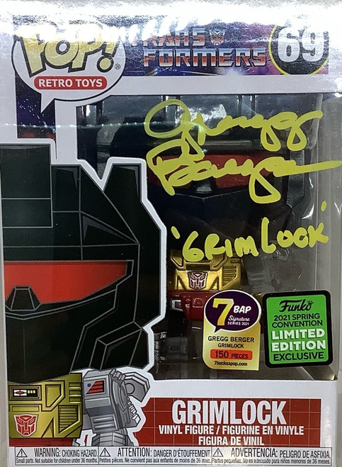 Transformer: Pop Figure - Grimlock (Signed by Gregg Berger)(105090898)