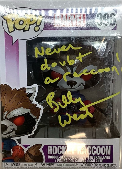 Marvel: POP Figure- Rocket Raccoon (PX Exclusive)(Billy West Autograph)(105090864)