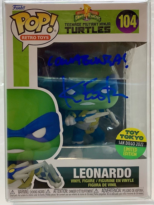 Teenage Mutant Ninja Turtles: Pop Figure - Leonardo as Blue Ranger (2022 Toy Tokyo San Diego Exclusive) (signed by Kevin Eastman