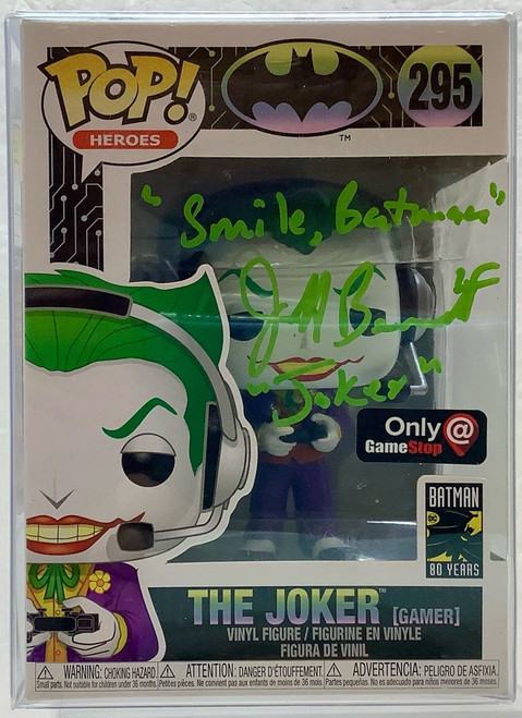 Batman: POP Figure - The Joker [Gamer] (GameStop EXCL.)(Jeff Bennett Autograph)(105090900)