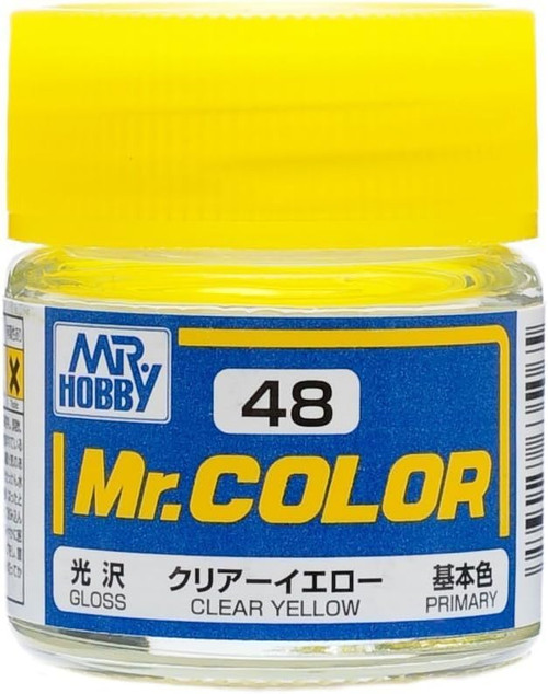 Mr. Hobby: Paint Jar - C48 Mr. Color Gloss Clear Yellow