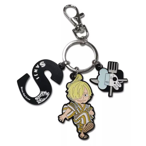 One Piece: Key Chain - Sanji Wano (With three charm)