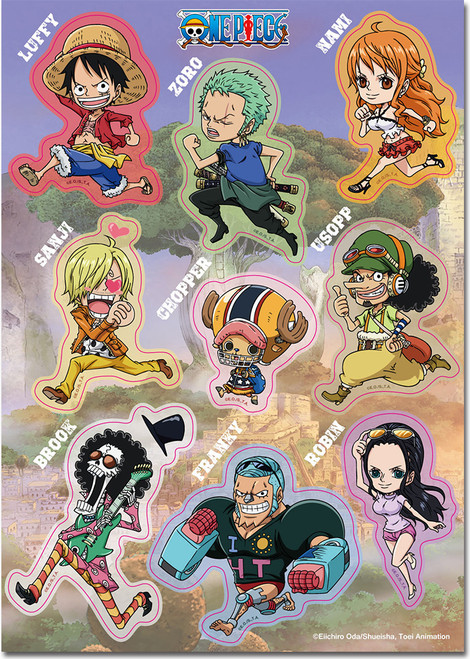 One Piece: Sticker - Zou Running Sd Group Sticker