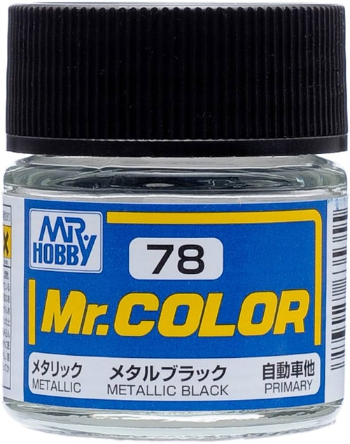 Mr. Hobby: Paint Jar - C78 Metallic Black