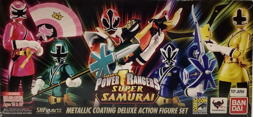 Power Rangers Super Samurai: S.H.Figuarts - Metallic Coating Deluxe Action Figure Set 2013 Comic Con Exclusive(105097490)