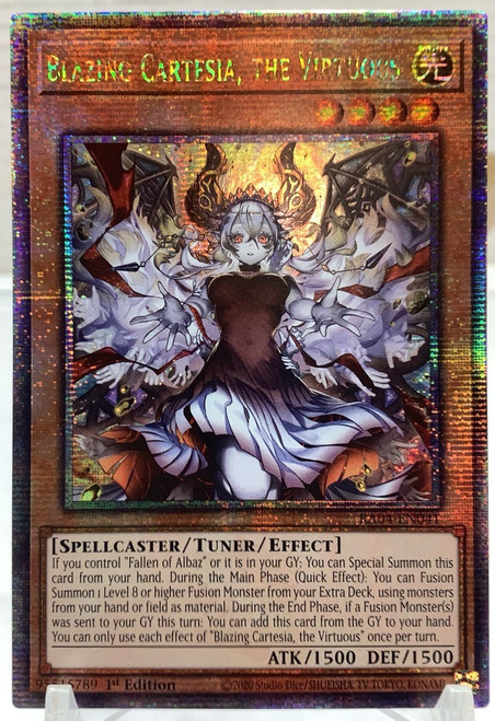 Yu-Gi-Oh!: Singles: Quarter Century Stampede - Blazing Cartesia, The Virtuous (New Art) (Quarter Century Rare)(105125794)