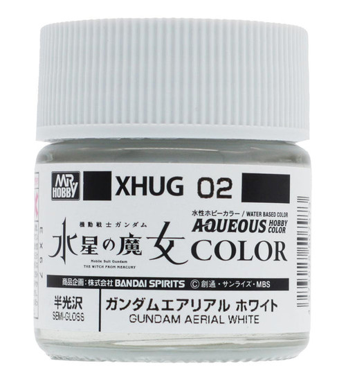 Mr. Hobby: Paint Jar - Aqueous Gundam Color XHUG02 Gundam Aerial White