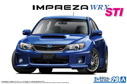 Aoshima: 1/24 Scale Plastic Model Kit - Subaru GRB Impreza WRX STI `10
