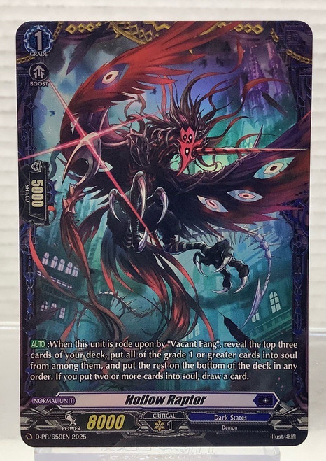 Cardfight!! Vanguard: Single - D Promo Cards - Hollow Raptor(105144384)